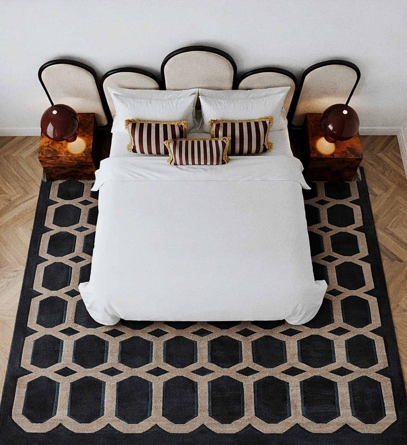 Diademe collectible bed by Saint Objets French furniture brand Dubai