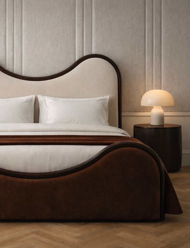 Dunes sculptural bed by Saint Objets French furniture brand in Dubai