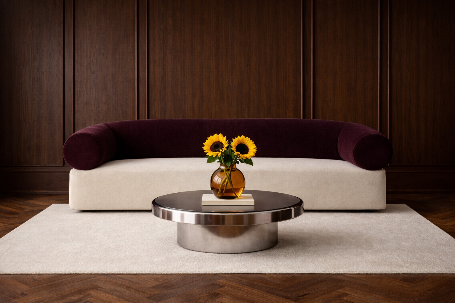 Venezia sculptural sofa by Saint Objets French furniture brand in Dubai