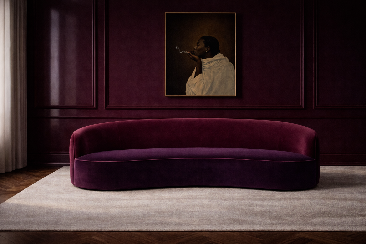 Serpentini sculptural daybed by Saint Objets French atelier Dubai