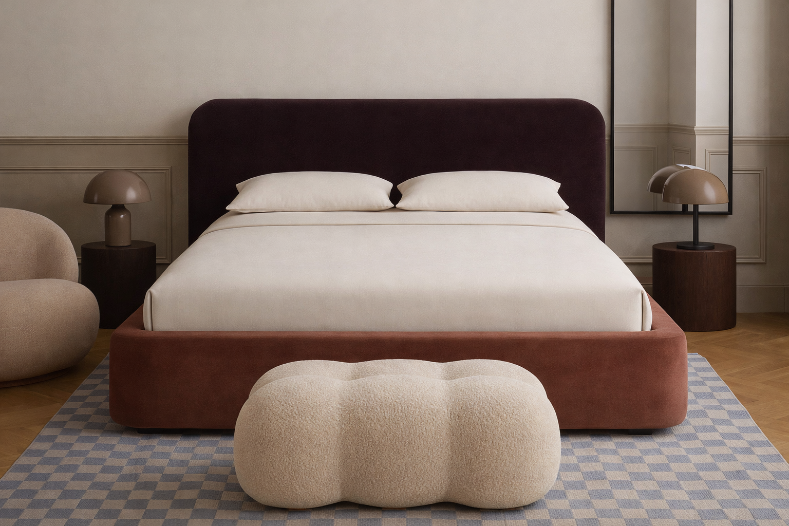 Teddy sculptural bed by Saint Objets French furniture brand in Dubai