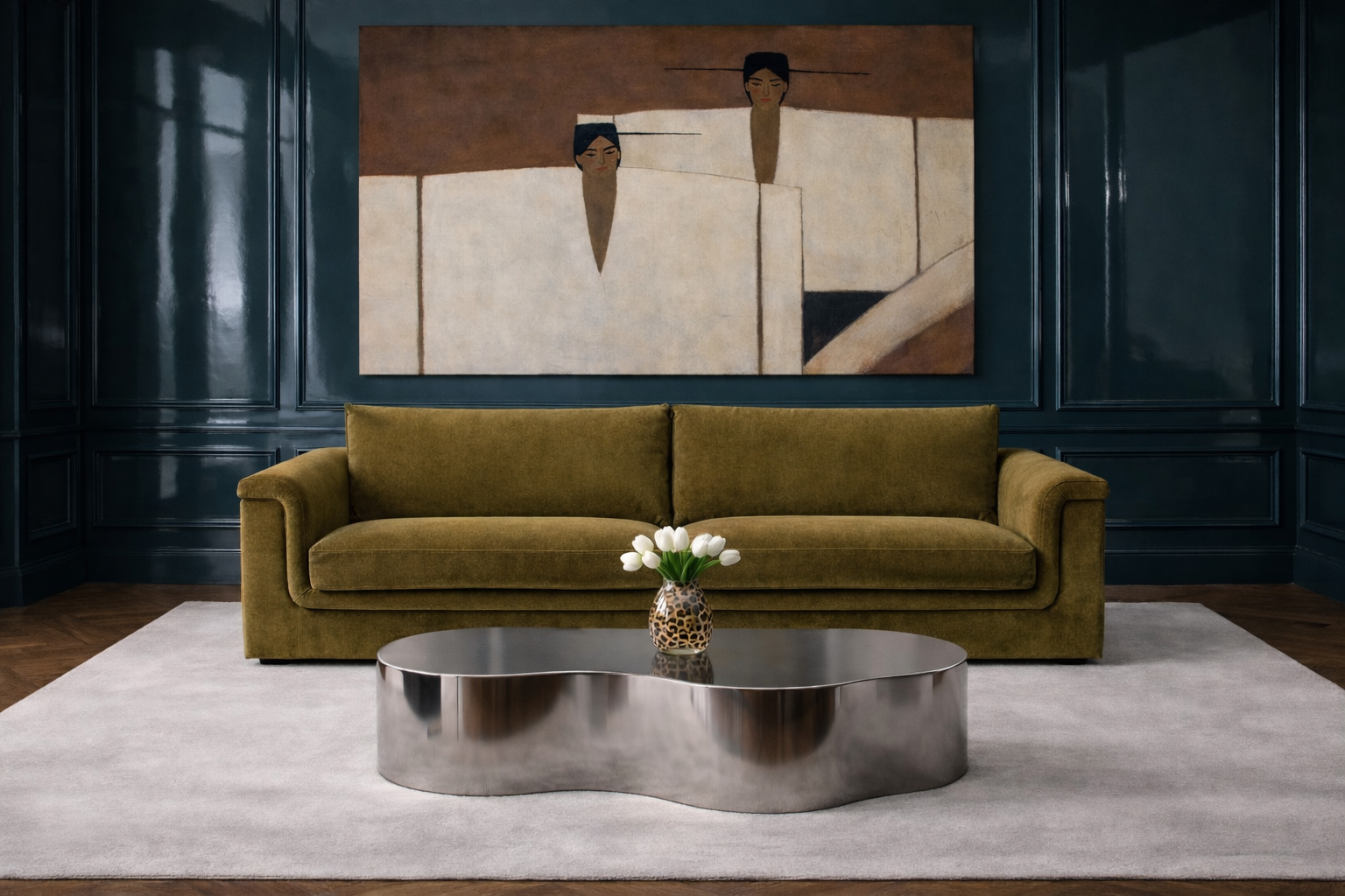 Mayfair sculptural sofa by Saint Objets French furniture brand Dubai