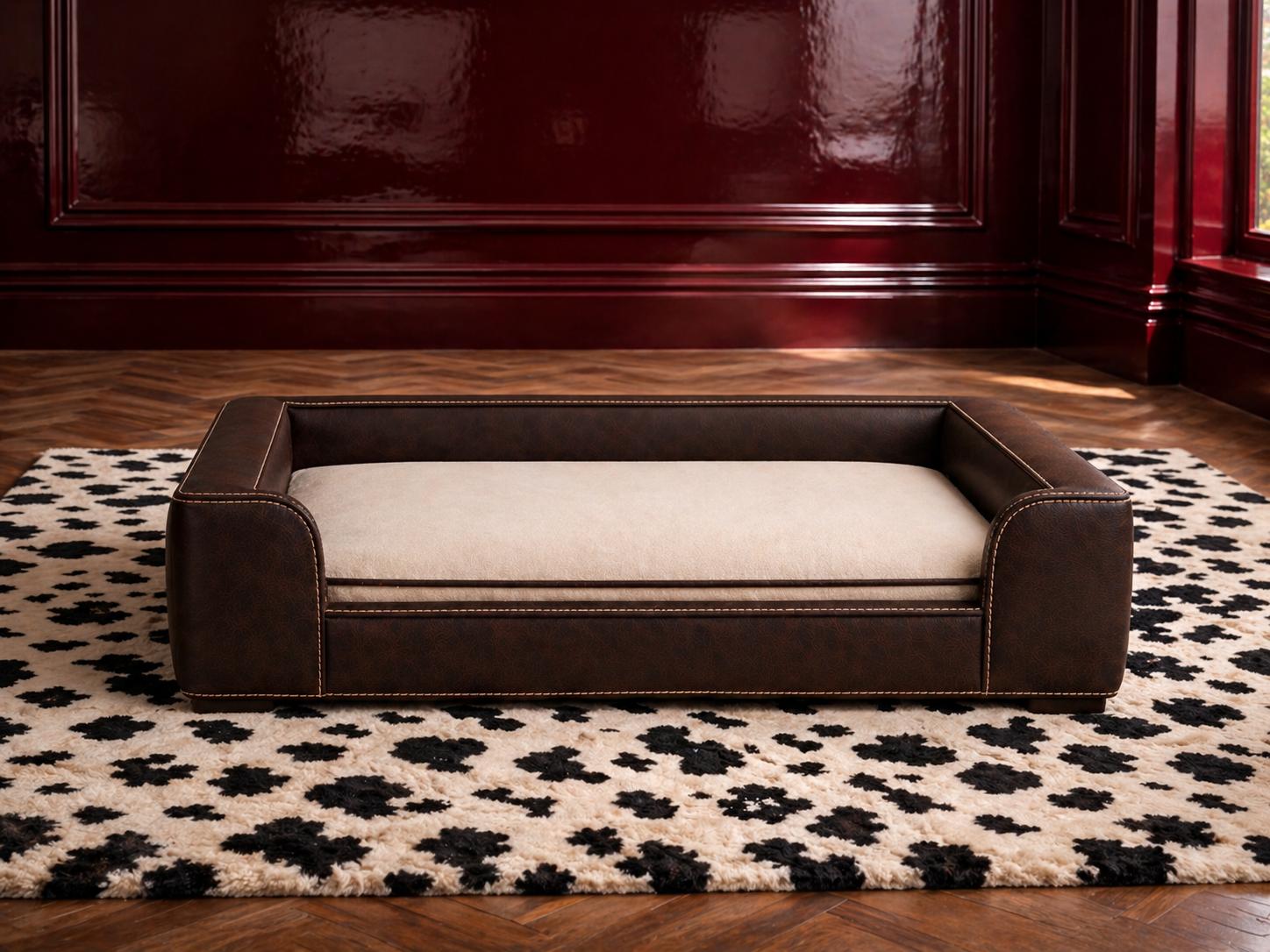 Club Nooshie Pet Bed — angle 9 — made to order in Dubai, refined materials — Saint Objets