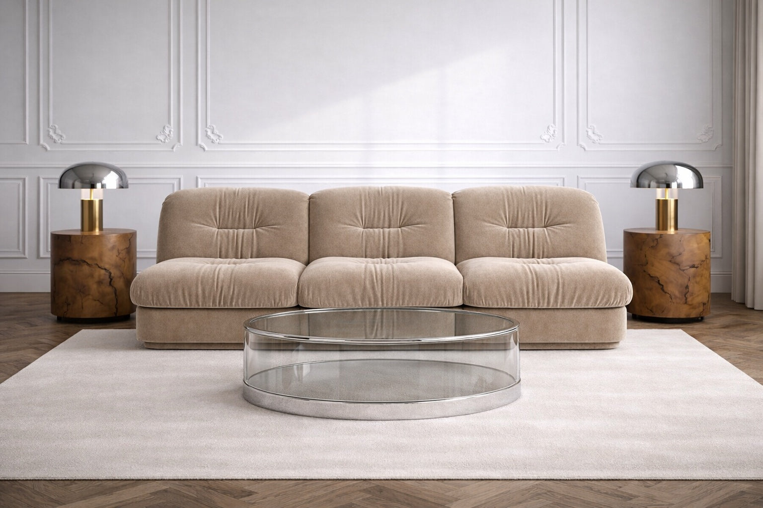 Hotel de Rome collectible sofa by Saint Objets French atelier Dubai