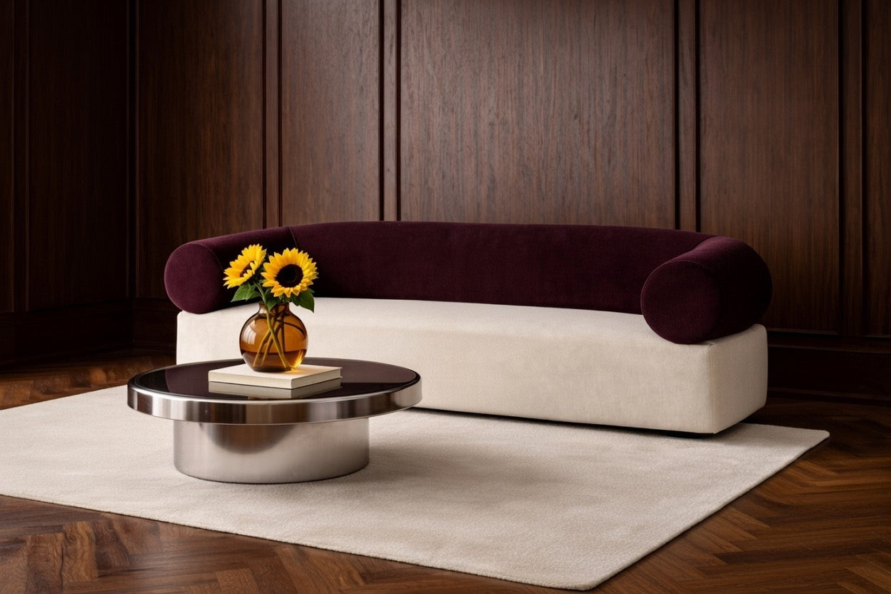 Venezia sculptural sofa by Saint Objets French furniture brand in Dubai