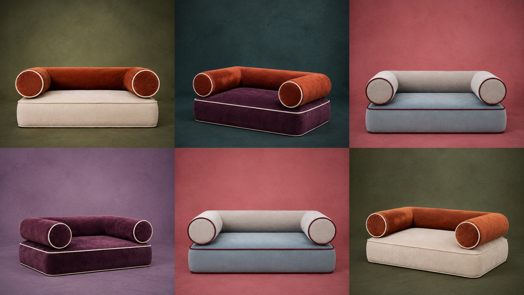 Venezia Pet Edition, the four colourways, by Saint Objets Dubai