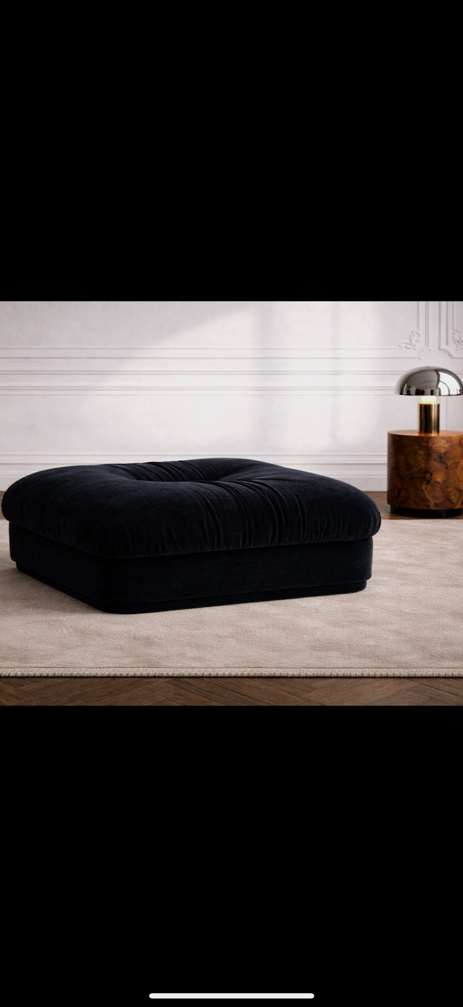 Hôtel de Rome Sofa — scale reference — made to order in Dubai, refined materials — Saint Objets